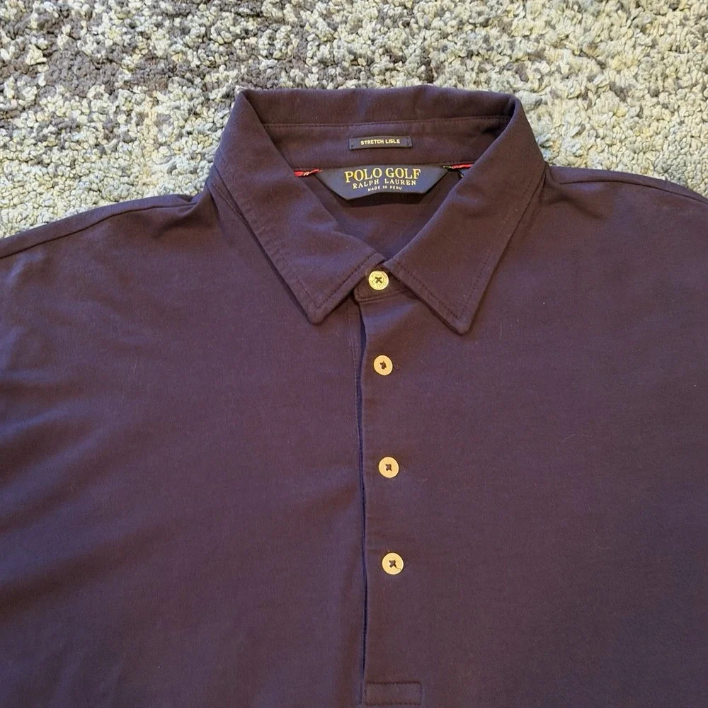 Polo Ralph Lauren Performance Polo Golf Shirt Men's Large Navy Blue